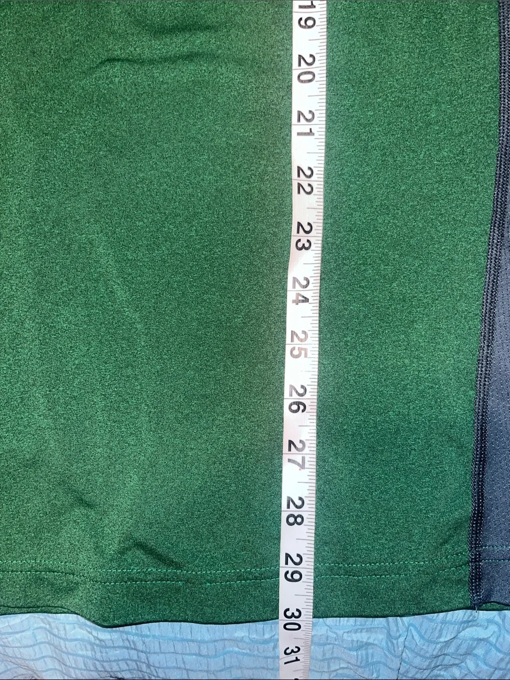 adidas Men’s Forest Green Short-Sleeve Athletic Tee with Gray Panels
